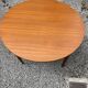 Table ronde en teck extensible design scandinave