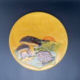 Vallauris mushroom pattern cheese board