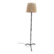 Brutalist wrought iron floor lamp