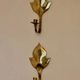 Pair of mid-century Swedish brass sconces