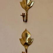 Pair of mid-century Swedish brass sconces
