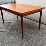 Vintage Rectangular Dining Table in Scandinavian Teak 1960s