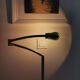 Articulate metal floor lamp 1970s