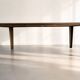 Industrial table made from old bumper car flooring.