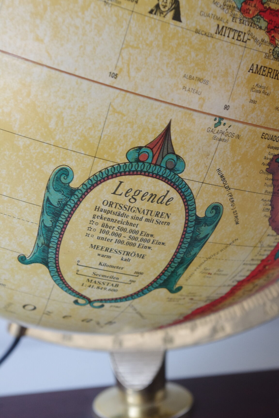 Vintage danish globe, 1970s