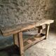 Ancient French oak table | Rustic console | 19th century