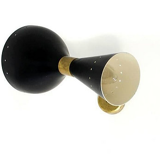 Black moonlight wall lamp
