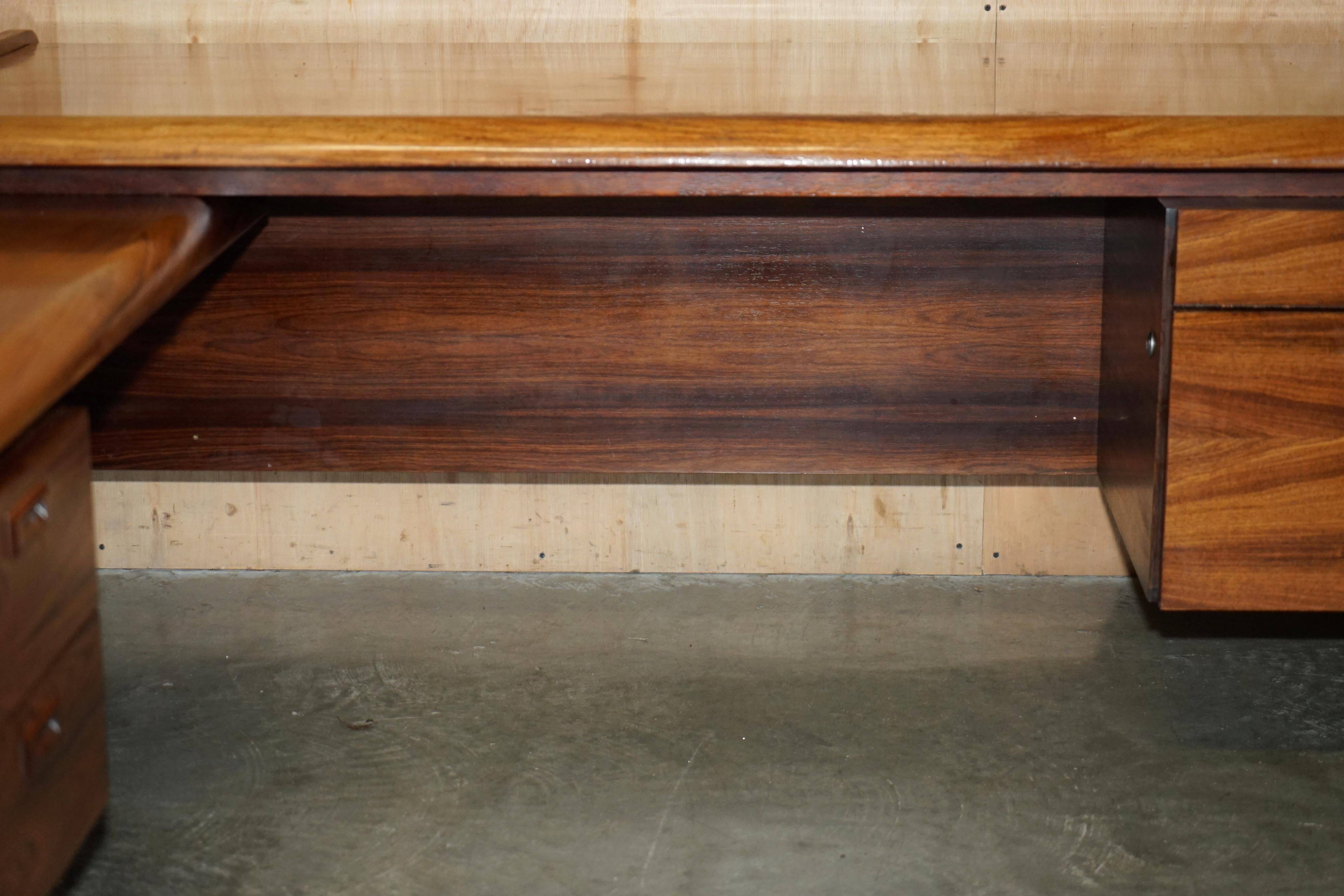 Left corner desk, Brazilian wood, mid-century Danish.