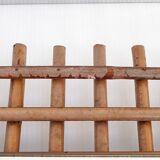 Mirror 65x51cm vintage rattan 1950