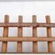 Miroir 65x51cm rotin vintage 1950