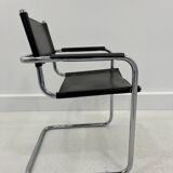 Leather Chairs, Italy, 1970s, Set of 4 ,dark brown