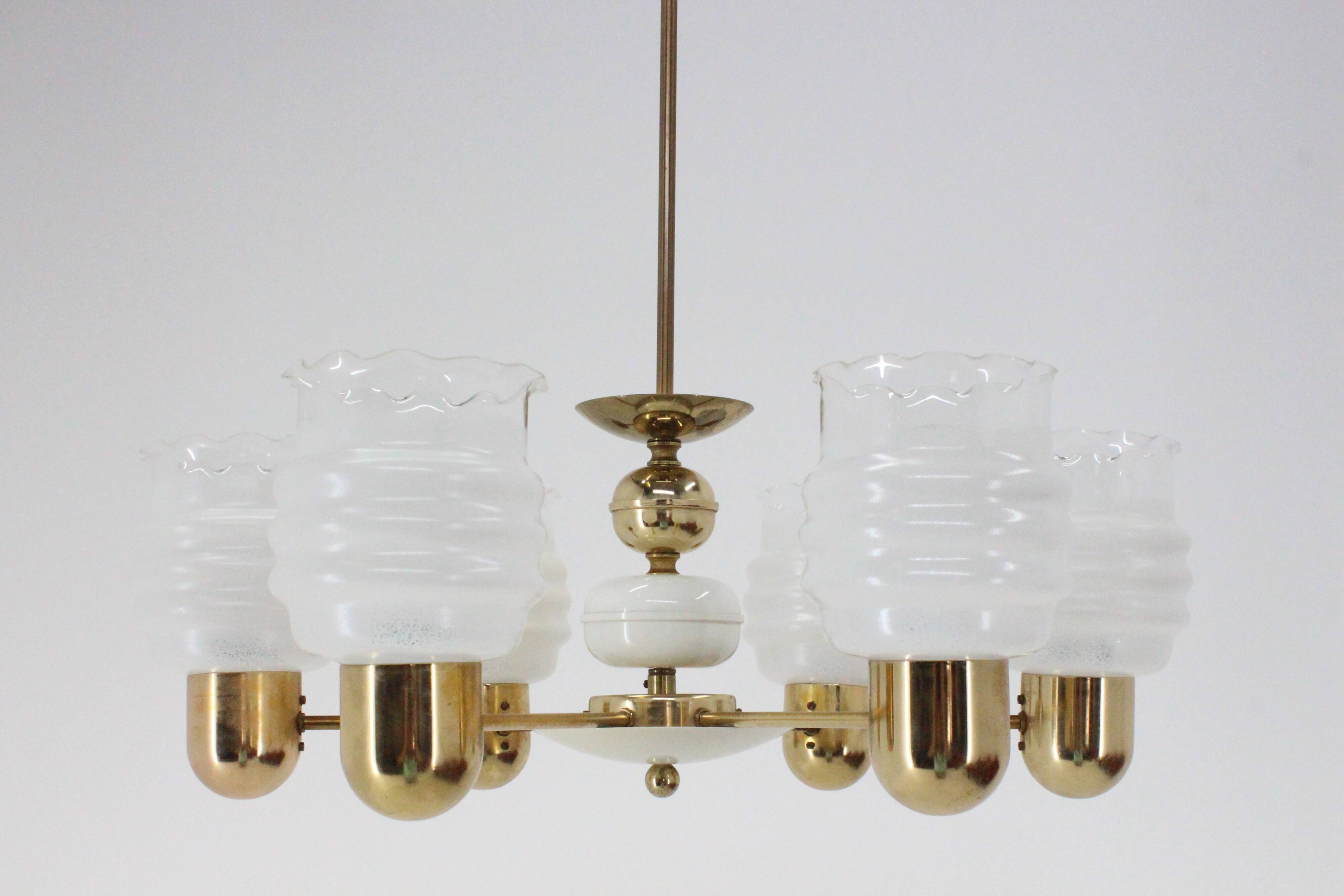 Mid-century chandelier by Kamenicky Senov, 1960‘s