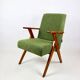 Armchair chair like Puchała armchair boucle green - 2 pieces available