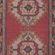 Vintage Turkish hallway rug 91x285 cm