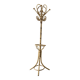 Vintage rattan coat rack