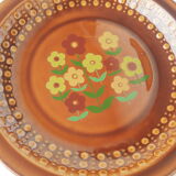 Assiette creuse fleurs tulowice vintage