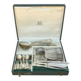 Silver metal cutlery set