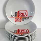 11 Winterling Marktleuthen Bavaria 70's soup plates