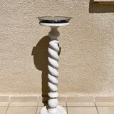 Bleached column with mirror top