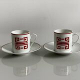Two porcelain cups by Bernardaud.