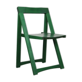 Chaise pliante vintage verte