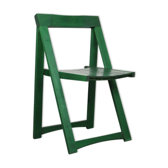 Chaise pliante vintage verte