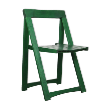 Chaise pliante vintage verte