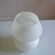 mushroom night light opal glass white Italy 80's 1980