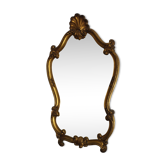 Antique golden shell mirror
