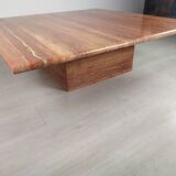 Travertine coffee table red design