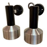 Pair of modular wall lights Scandinavian design 1960.