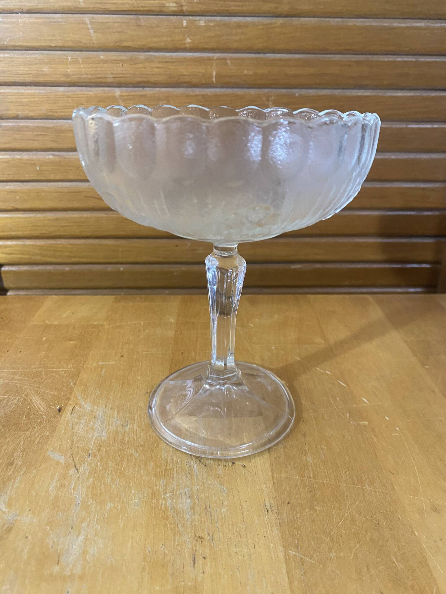 Set of 5 ice cream bowls bormioli rocco model america 20’s soft glass