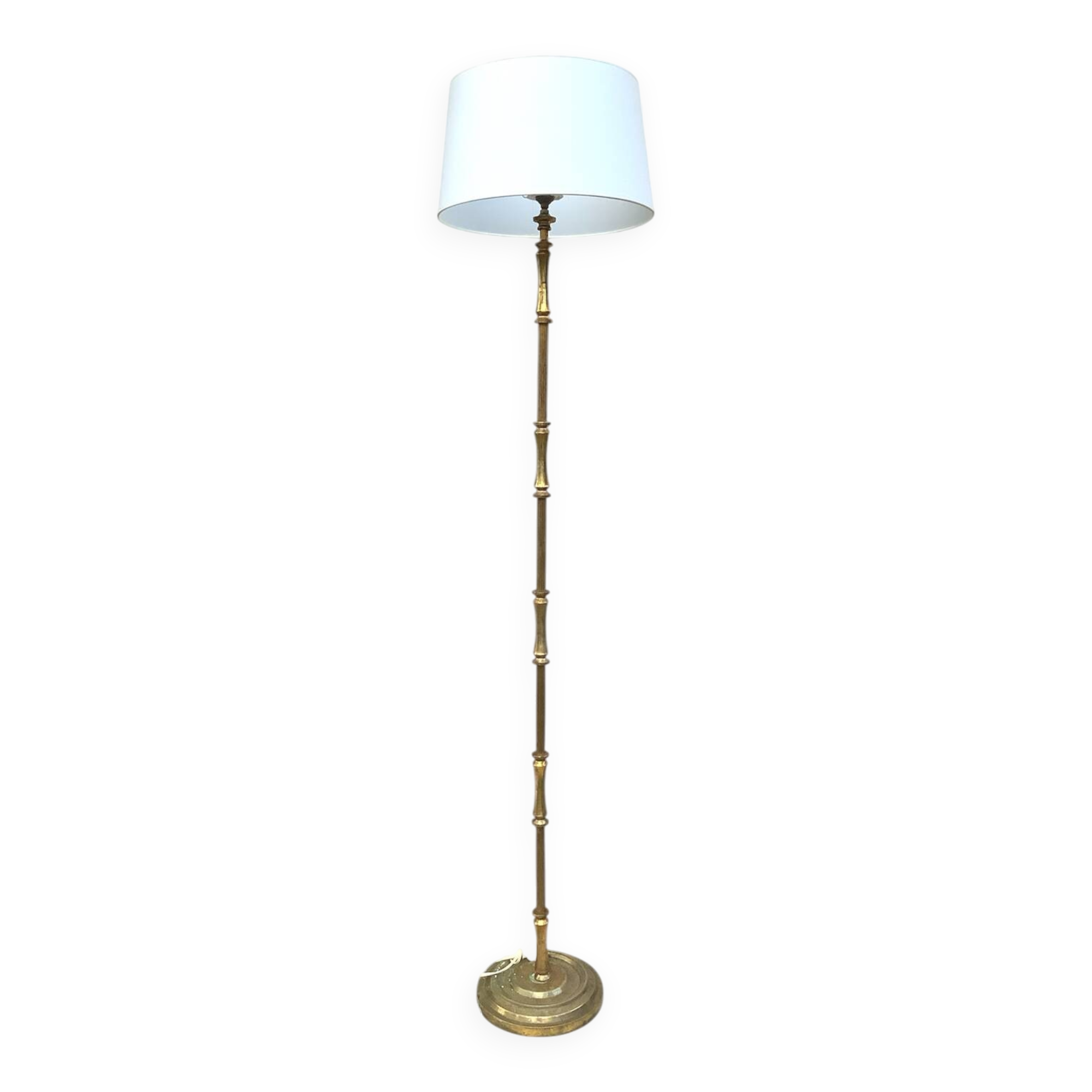 Vintage brass floor lamp, Maison Baguès style, 1960s