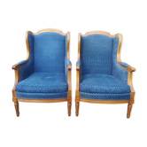 Pair of Louis XVI style ear chairs