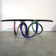 Murano glass coffee table by Maurice Barilone, 1980s