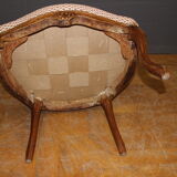 Pair of Louis XV period convertible armchairs