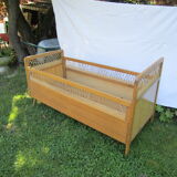 Baby rattan bed