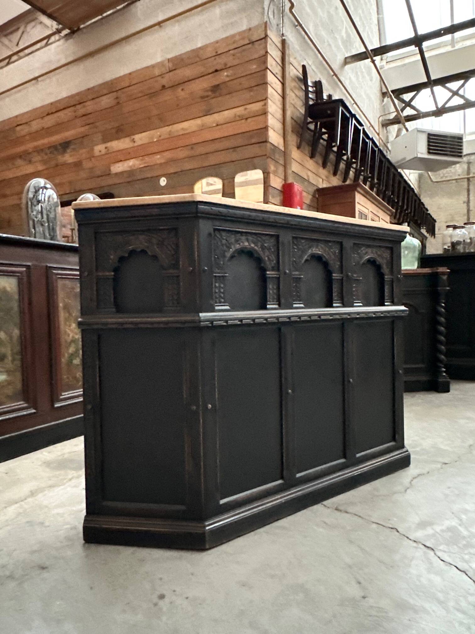 Oak bar counter Early 20th century