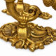 Paire d’appliques murales à 2 feux – Style Rocaille / Louis XV – Bronz