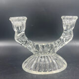 Vintage glass candle holder