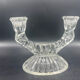 Bougeoir verre vintage