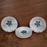 Set of 8 Digoin Sarreguemines "Valentin" deep plates