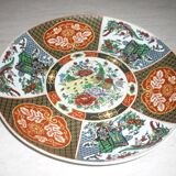 Chinese dish decorated with peacocks and plants