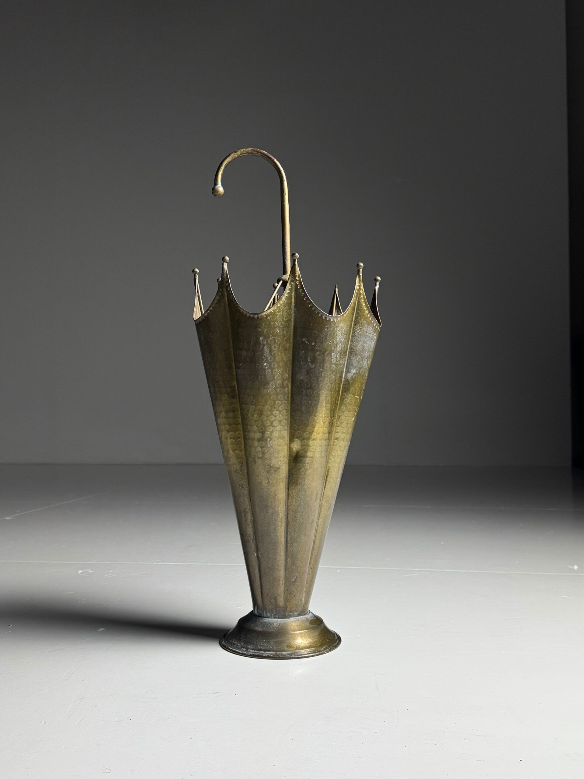 Vintage copper umbrella stand