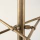 Articulated suspension with 3 arms, brass & metal, Italy - 1960
