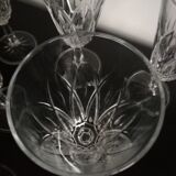 Set of 6 crystal bowls from the 60s