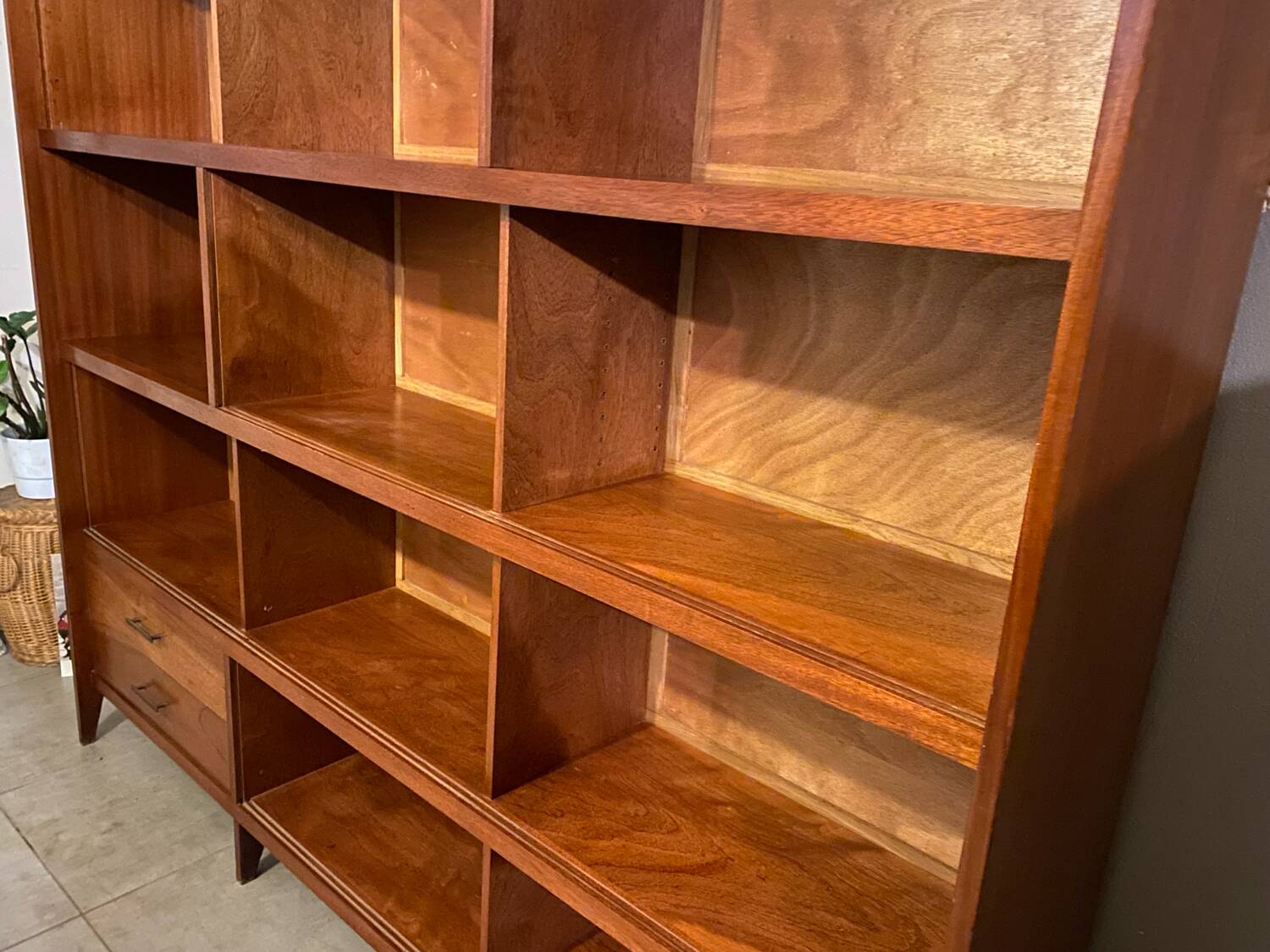 Vintage teak bookcase