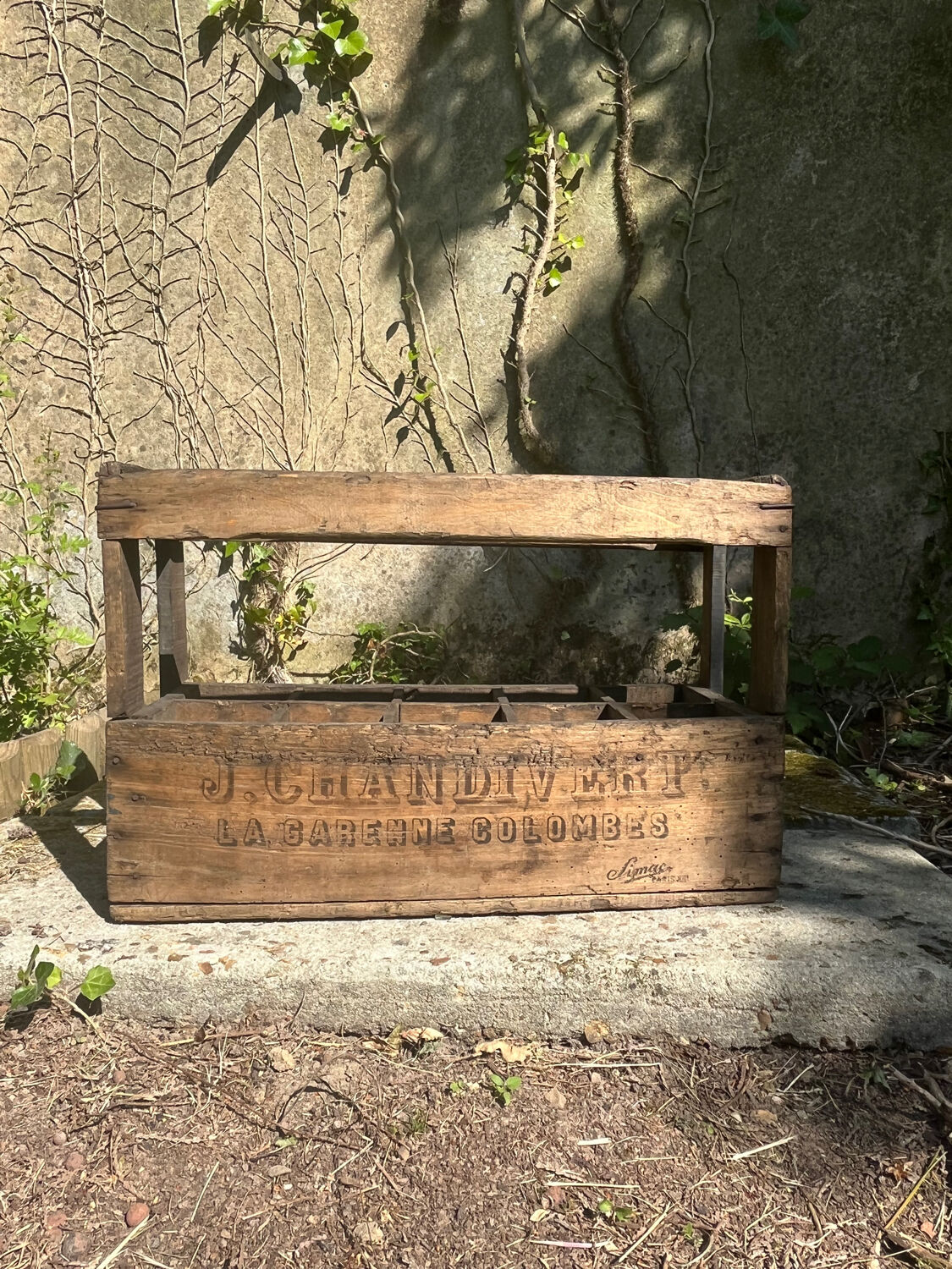 Range bouteille en bois