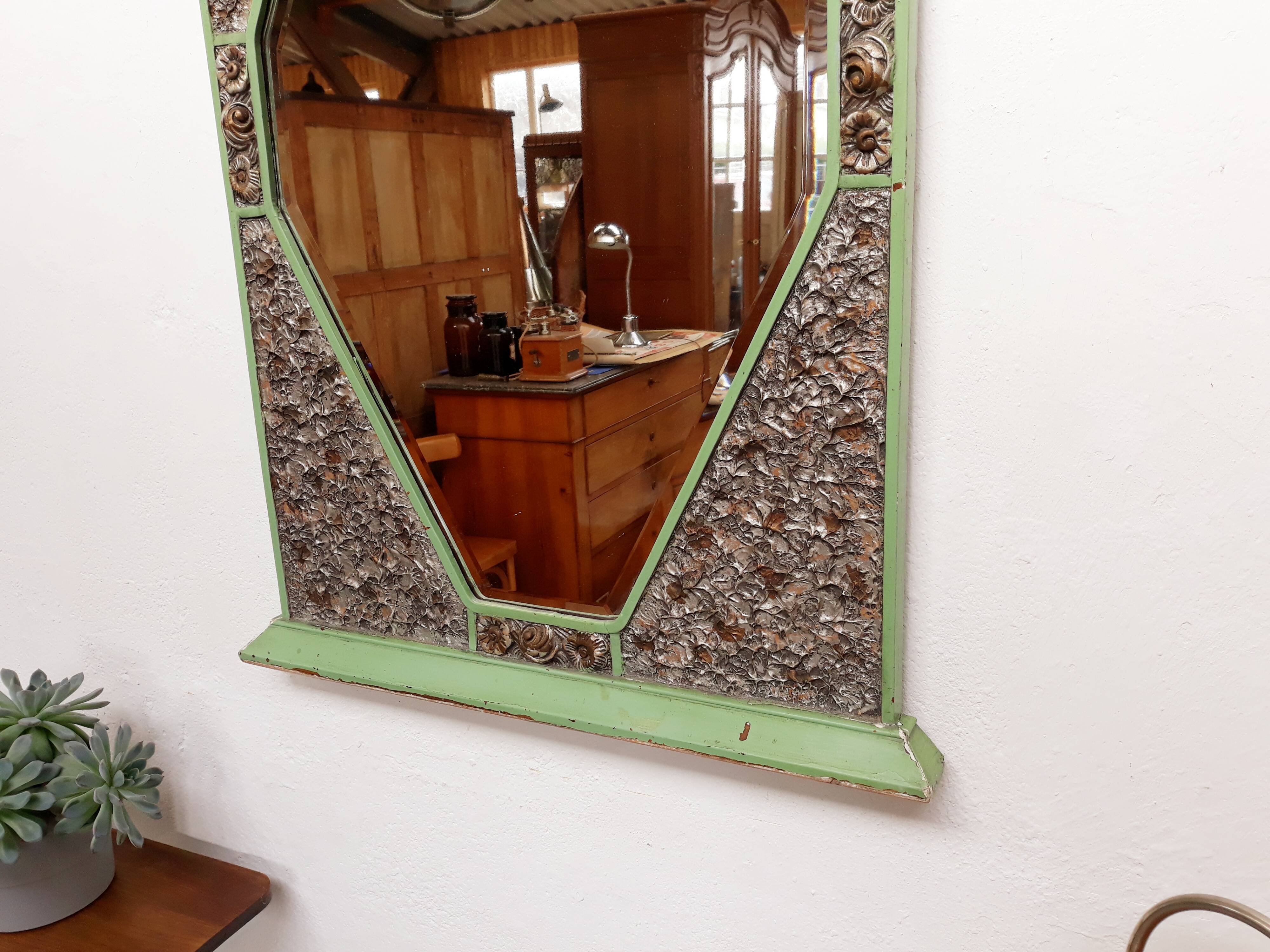 Art Deco mirror 107 x 65cm