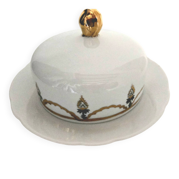Beurrier vintage porcelaine